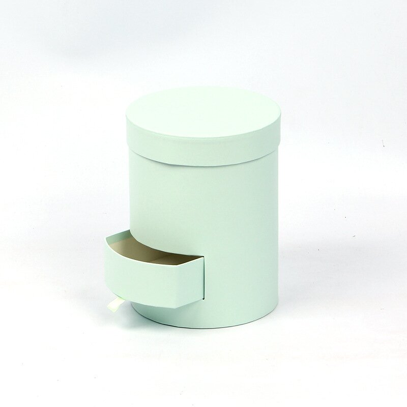 Flower Bucket Factory - Wholesale Double-Layer Cardboard Pink Green Round