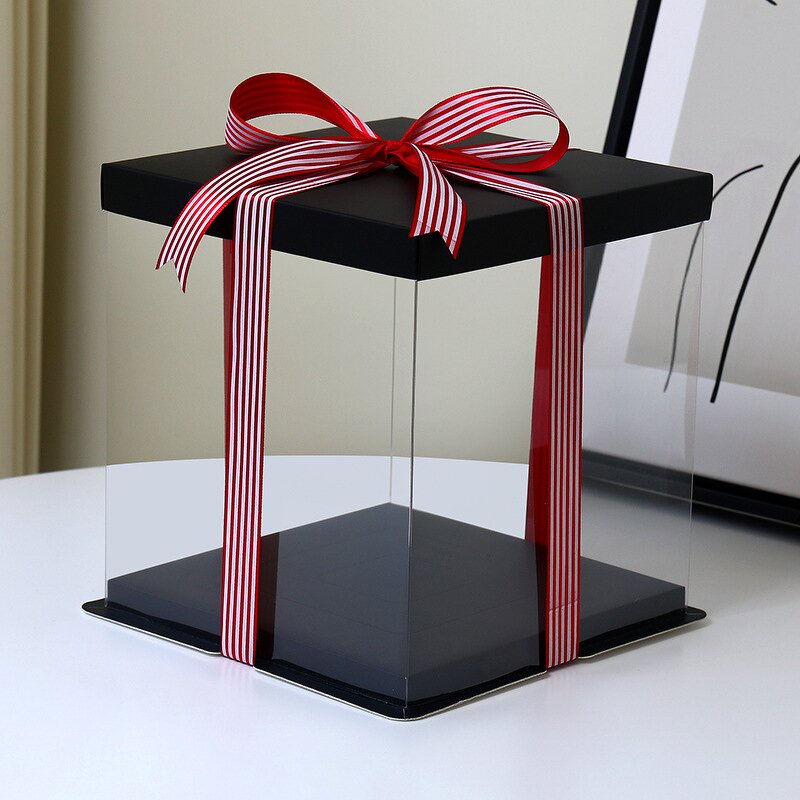 Transparent Gift Box Factory - Classic Cake Basketball Display Silk Scarf
