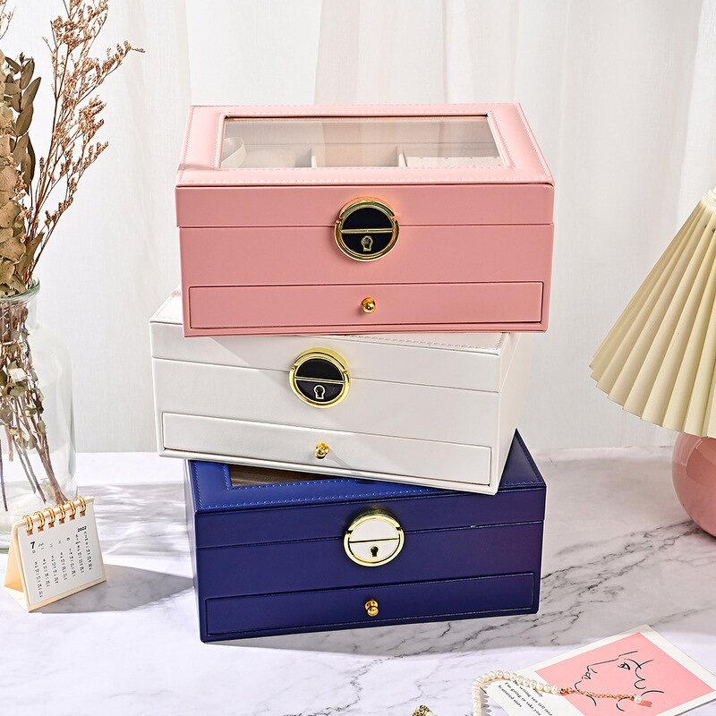 Jewelry Display Case Manufacturer - High-End Transparent Cover Rectangle