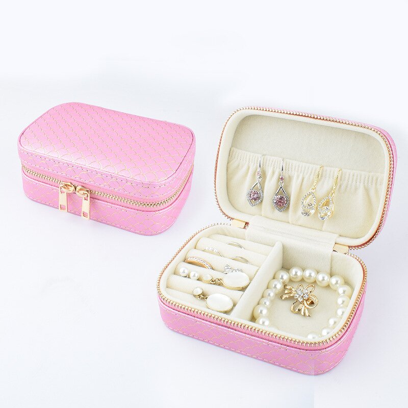 Travel Jewelry Storage Box Manufacturer - 2025 New Mini PU Leather with Zipper