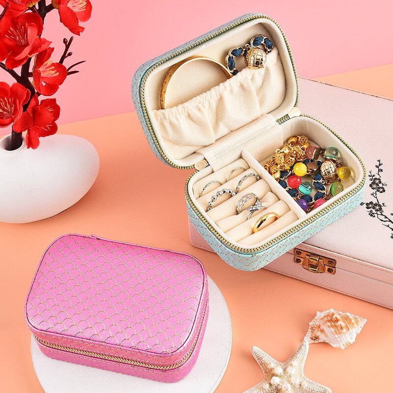 Travel Jewelry Storage Box Manufacturer - 2025 New Mini PU Leather with Zipper