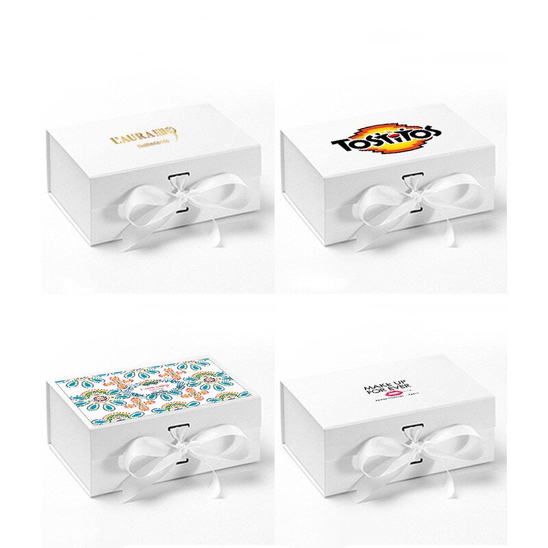 Holographic Gift Box Manufacturer - Luxury Folding White Shoe Storage Magnetic Closure