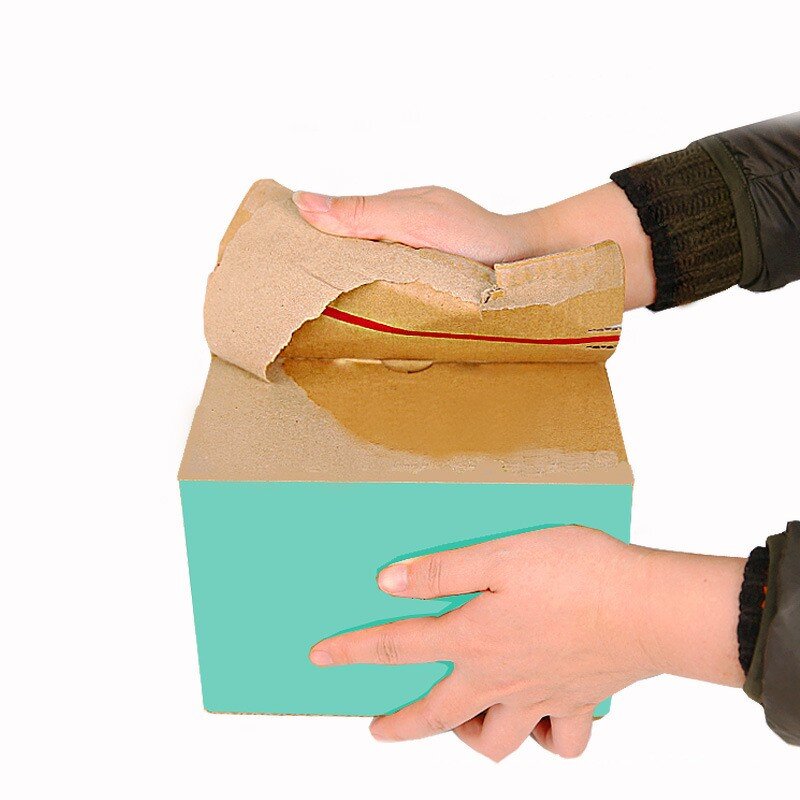 Shipping Box Manufacturer - Hot Sale Zipper Corrugated Pink Blue Adhesive Tear Strip