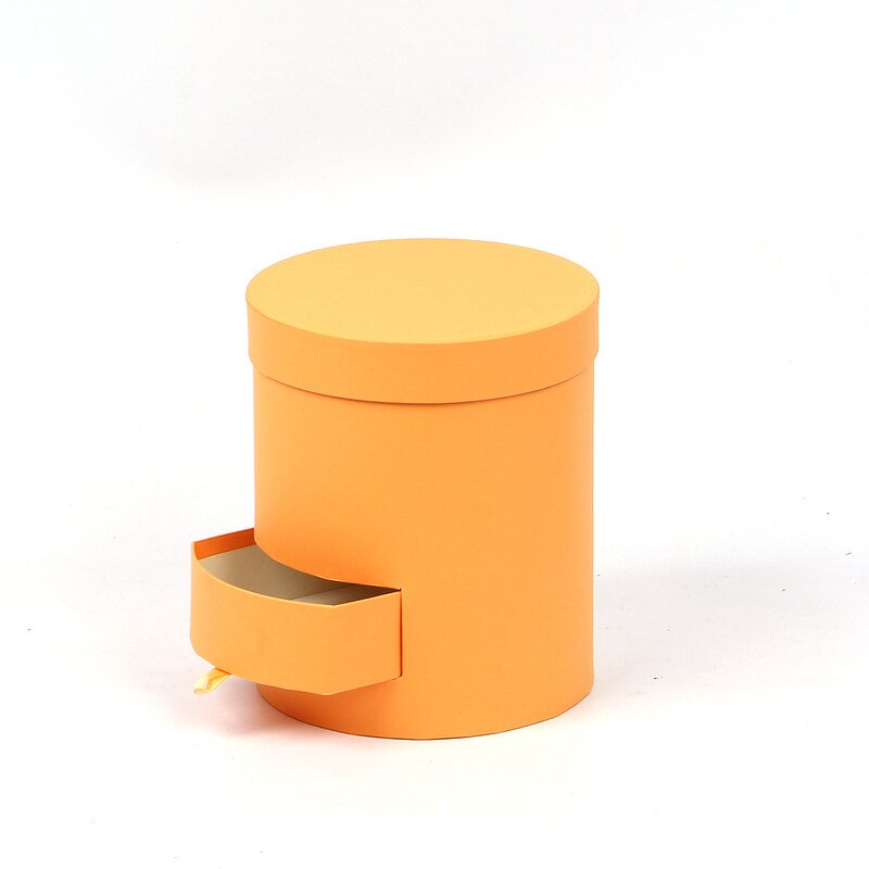 Flower Bucket Factory - Wholesale Double-Layer Cardboard Pink Green Round