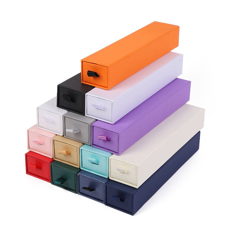 Jewelry Packaging Box Manufacturer - Custom Logo Cardboard Slide Drawer with Foam