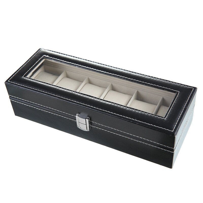 Watch Storage Box Factory - Hot Sale Luxury 6 Slot Waterproof Lock Closed
