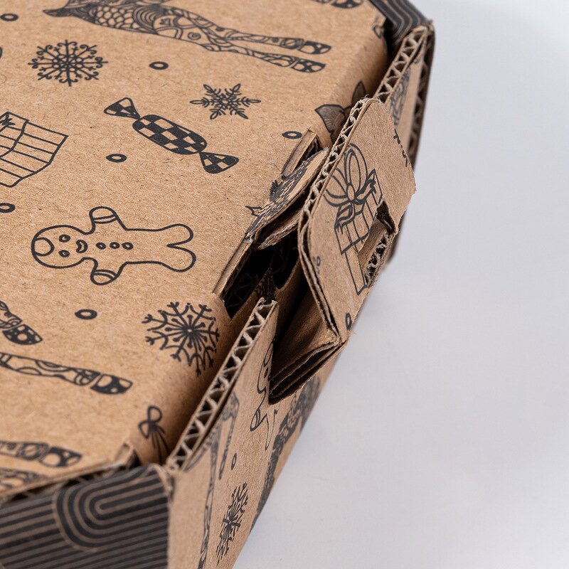 Food Packaging Box Manufacturer - Wholesale Corrugated Paper Octagon Flip Takeaway Pizza