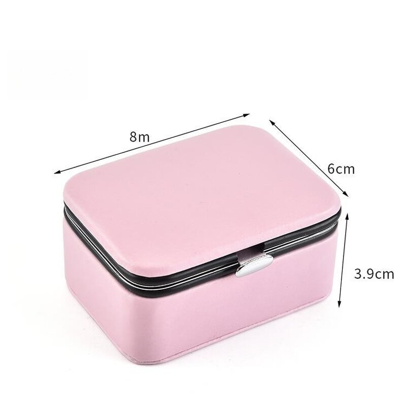 Rings Jewelry Box Manufacturer - Hot Selling Portable Mini Rectangle PU Leather