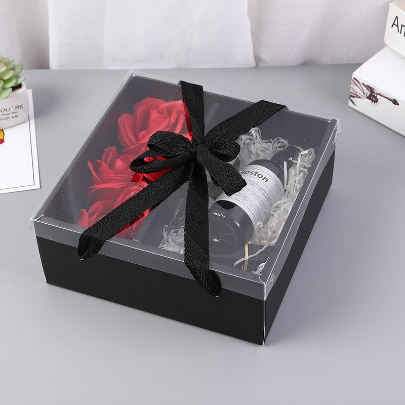 Gift Box Manufacturer - 2024 New Square Portable Preserved Flower Packaging