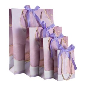 Gift Bag Manufacturer - 2024 Hot Sale Luxury Colorful Stone Pattern Paper