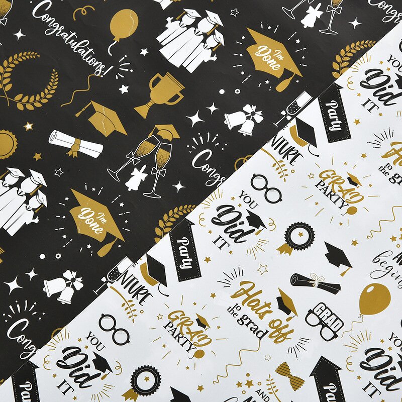 Gift Wrapping Paper Factory - Handmade DIY Snacks Flower Bouquet Graduation Season