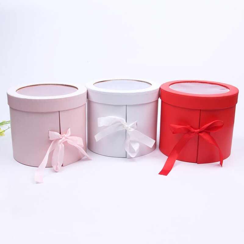 Gift Box Factory - Luxury Round Double Layer Rotating with PVC Window
