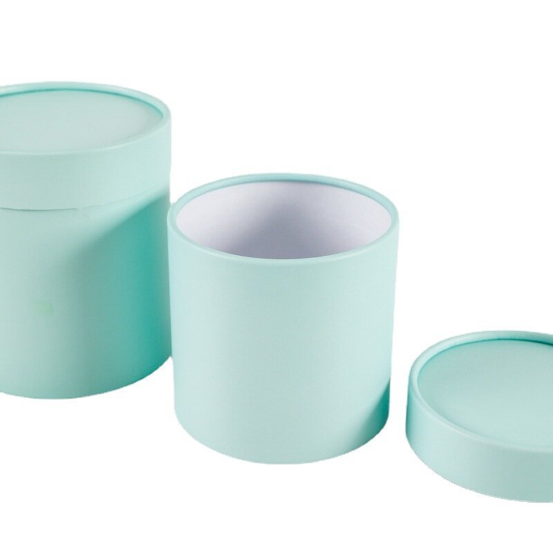 Gift Box Manufacturer - New Arrival Modern Round Purple with Lid