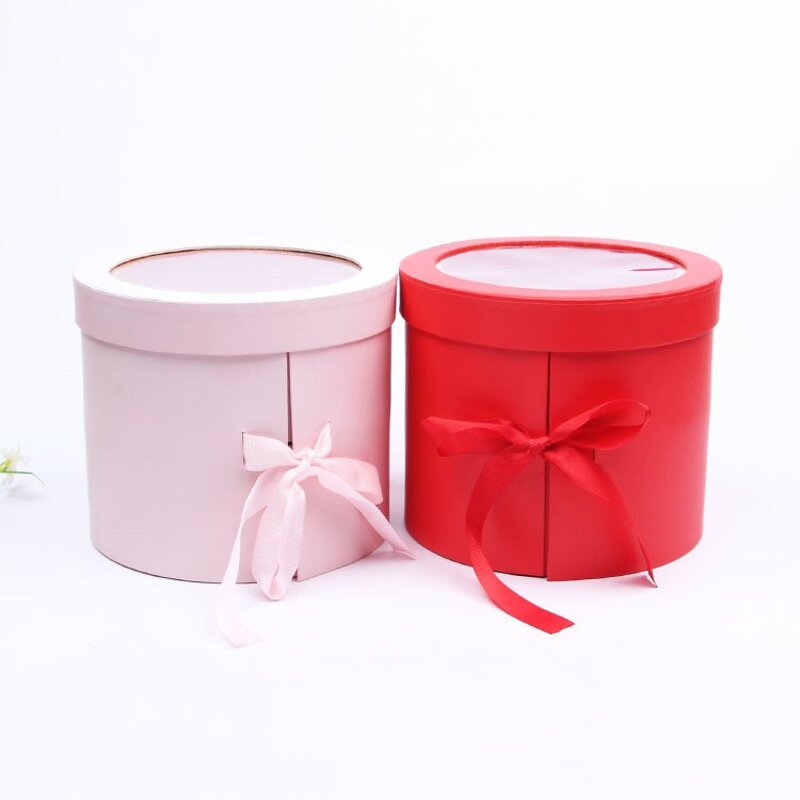 Gift Box Factory - Luxury Round Double Layer Rotating with PVC Window