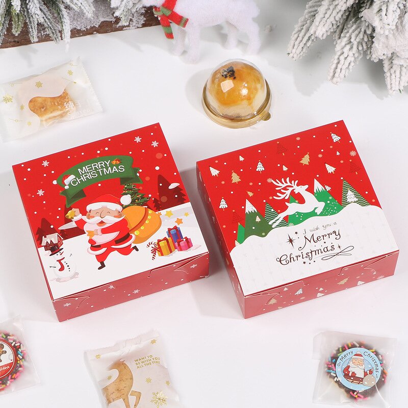Christmas Packaging Box Manufacturer - Candy Biscuit Egg Tart Pastry Disposable Dessert