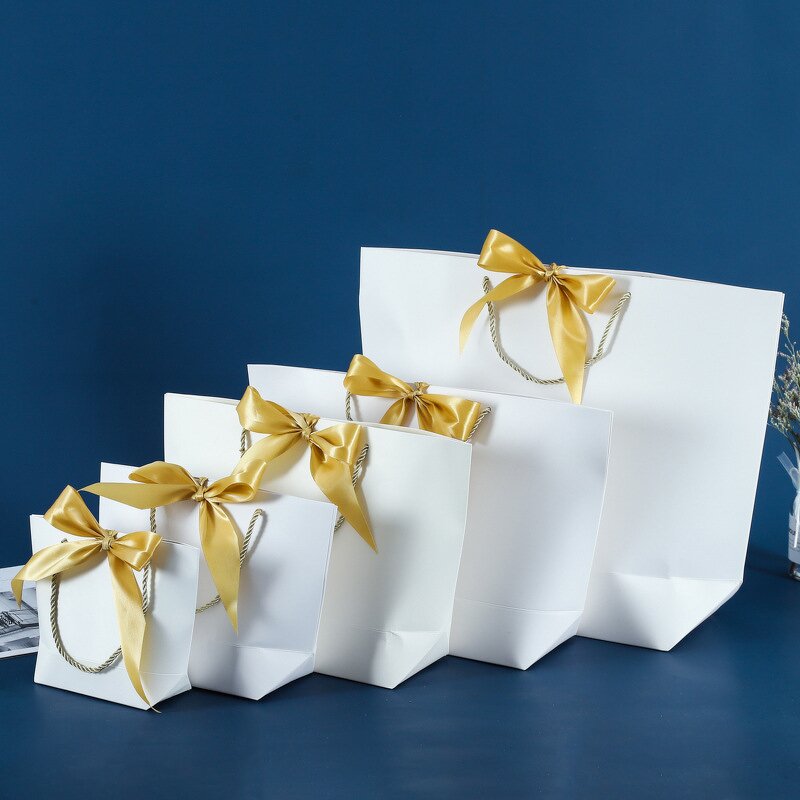 Paper Bag Factory - Beautiful Horizontal Large Clothing Packaging with Bowknot