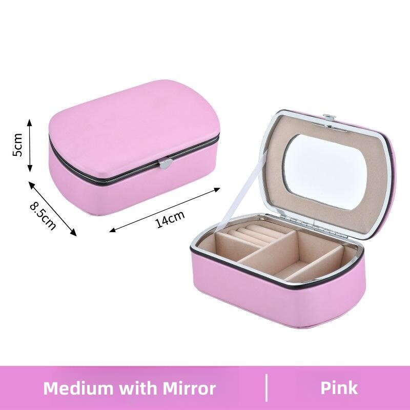 PU Leather Storage Box Factory - Wholesale Simple Portable Rectangle with Mirror