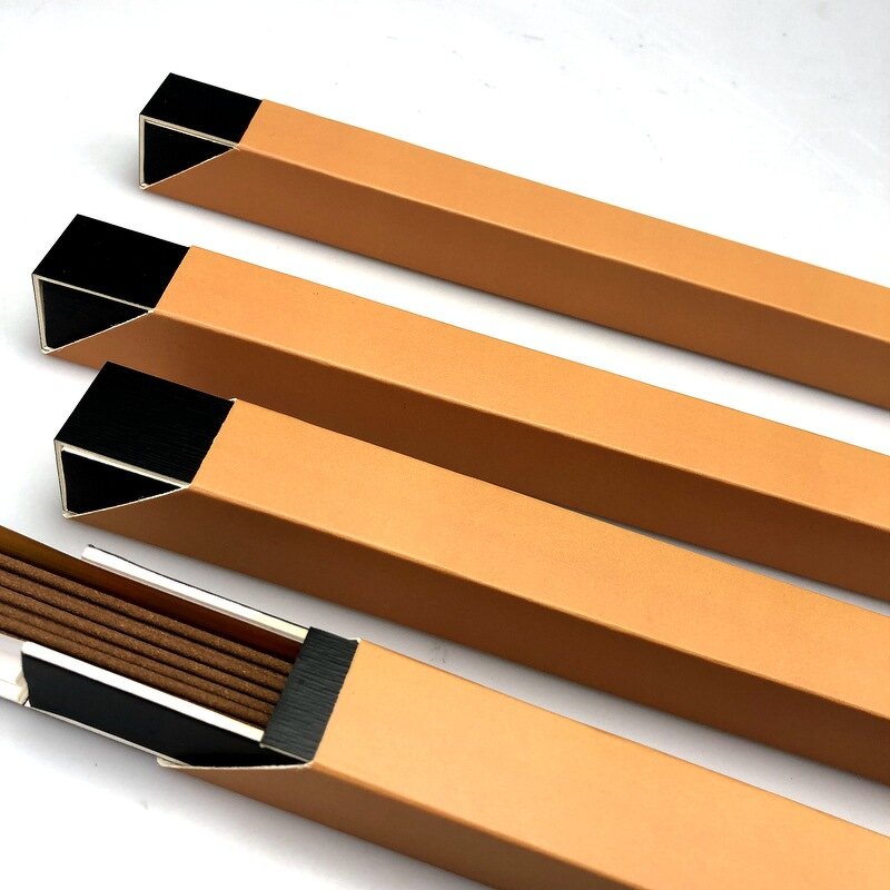 Gift Paper Tube Manufacturer - New Luxury Square Cardboard White Black Incense Box