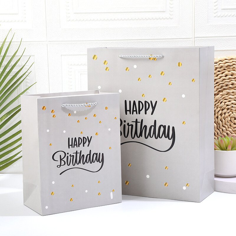 Shopping Bag Manufacturer - Wholesale White Cardboard Child Happy Birthday Gift