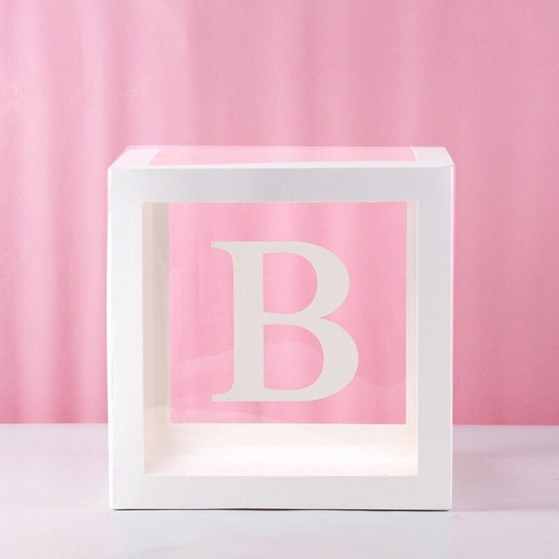 Surprise Box Manufacturer - Hot Sale White Letter Baby Shower Balloon Recycled