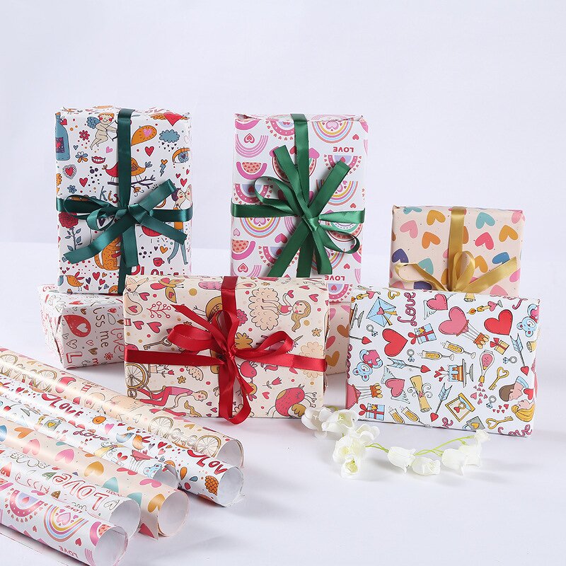 Gift Wrapping Paper Factory - Wholesale New Love Romantic Holiday Printing Creative