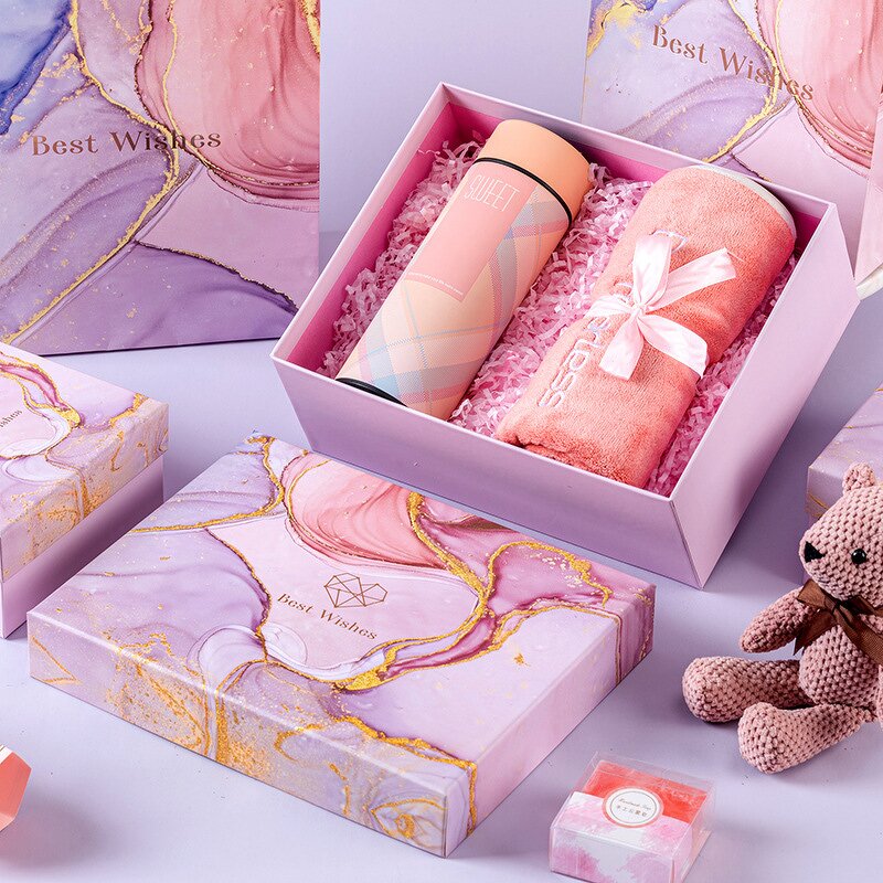 Gift Box Factory - Wholesale Pink Cardboard Birthday Wedding Lid and Base