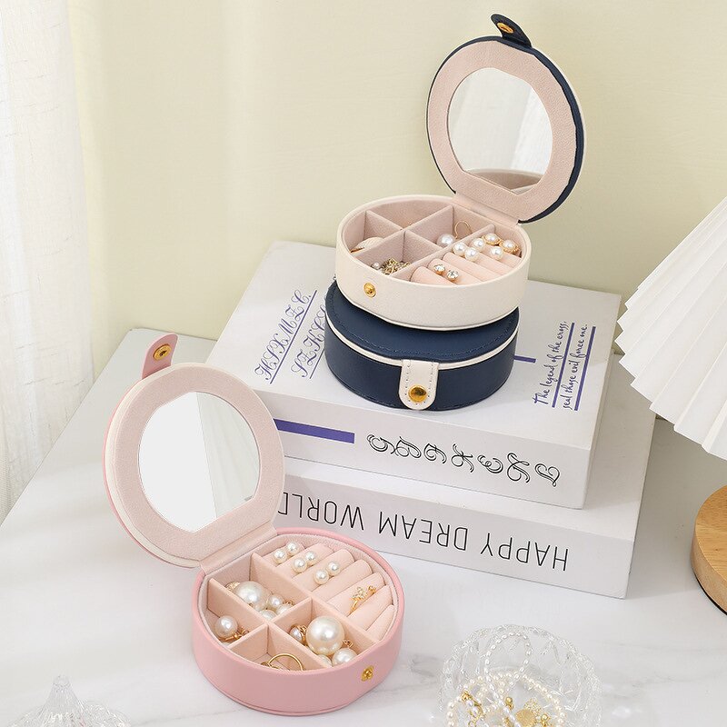 PU Leather Jewelry Box Manufacturer - New Creative Fashion Ring Earring Portable