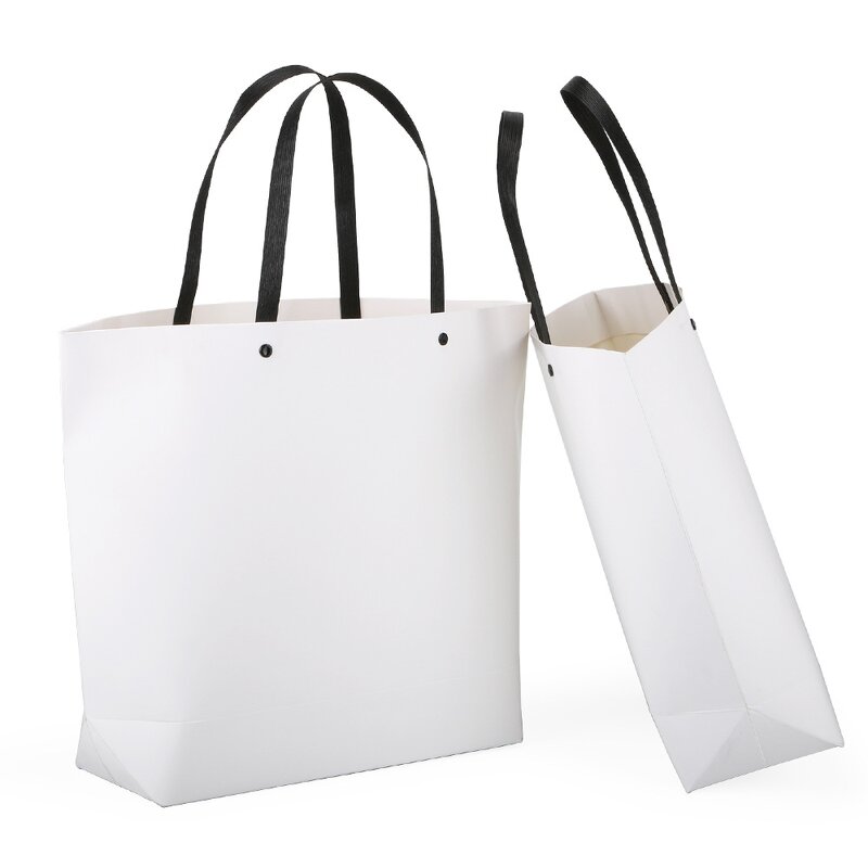 Gift Bag Manufacturer - Wholesale Clothing Handbag Kraft Paper Black White