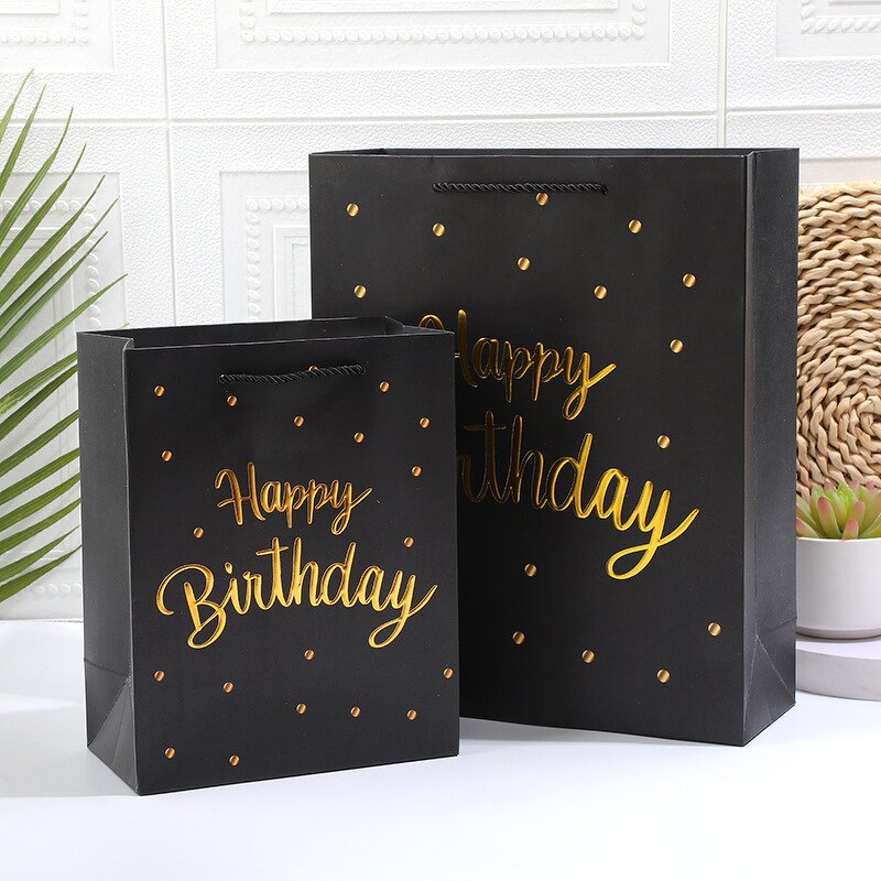 Shopping Bag Manufacturer - Wholesale White Cardboard Child Happy Birthday Gift