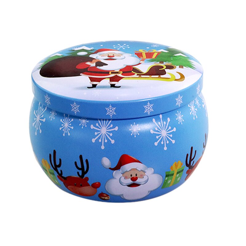 Cute Candle Jar Manufacturer - Tiny Creative Biscuit Christmas Chocolate Candy Tin