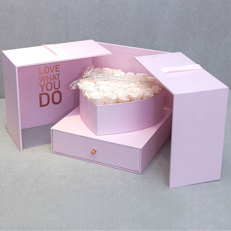 Gift Box Factory - Wholesale Square Birthday Lipstick Cosmetic Flower Box