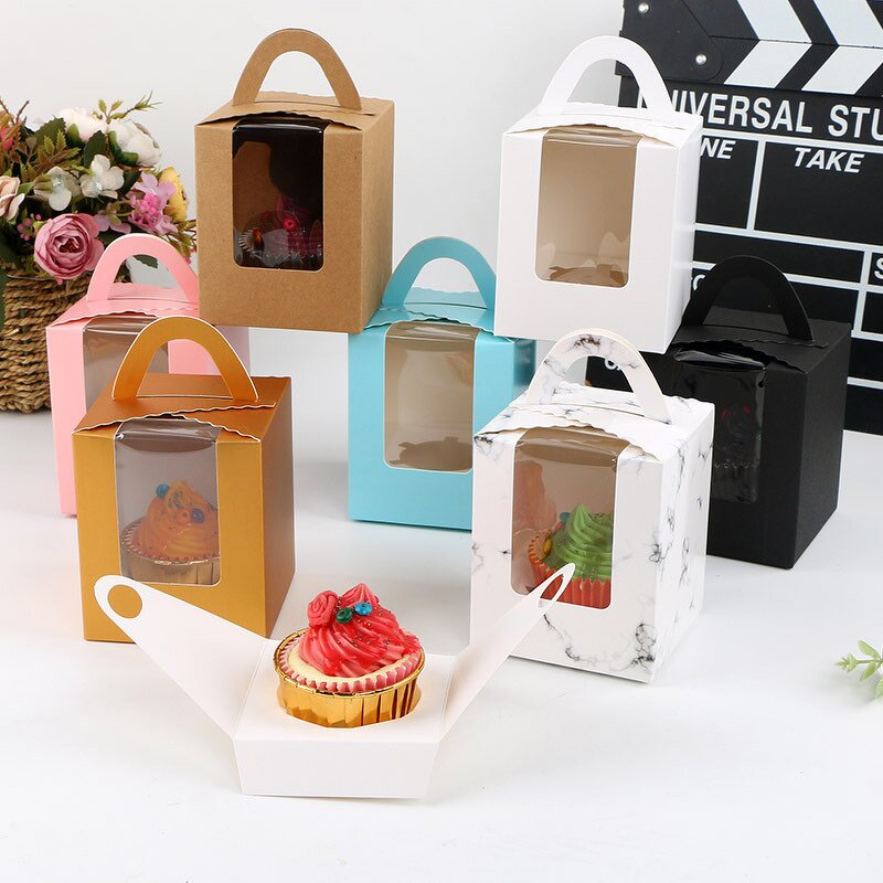 Paper Box Factory - New Product Mini Purple Gold White Black Pink Cupcake