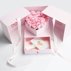 Gift Box Factory - Wholesale Square Birthday Lipstick Cosmetic Flower Box