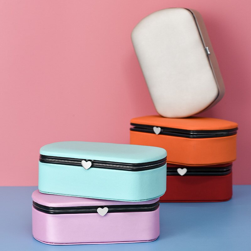 PU Leather Storage Box Factory - Wholesale Simple Portable Rectangle with Mirror