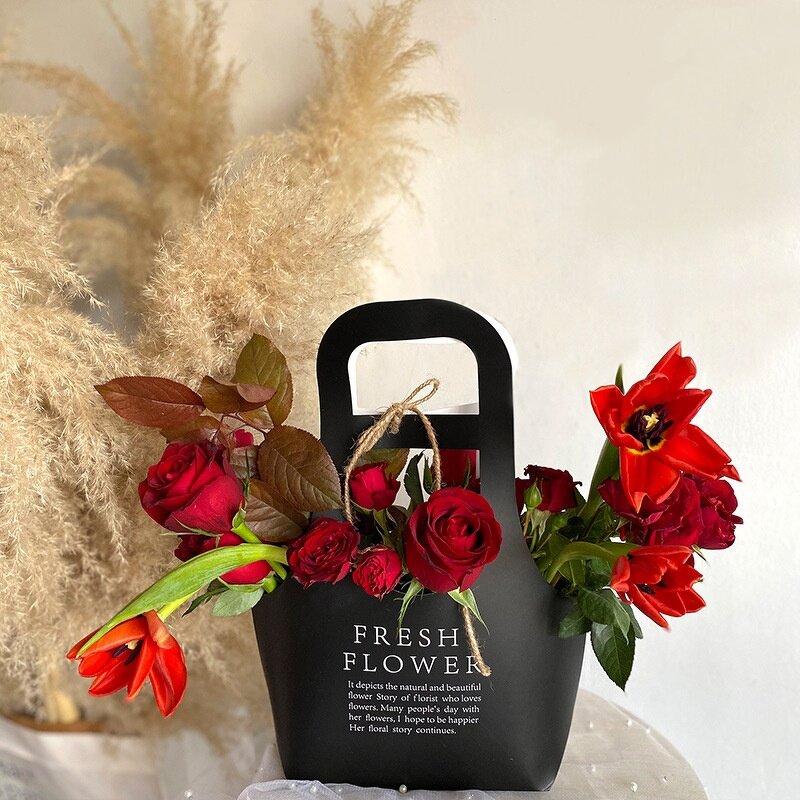 Kraft Paper Bag Manufacturer - Valentine's Day Waterproof Flower Box for Bouquet