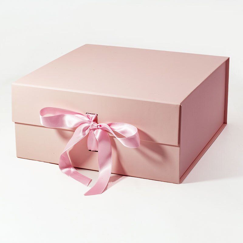 Magnetic Box Manufacturer - Low Price Cardboard Eco Friendly Rigid White Pink