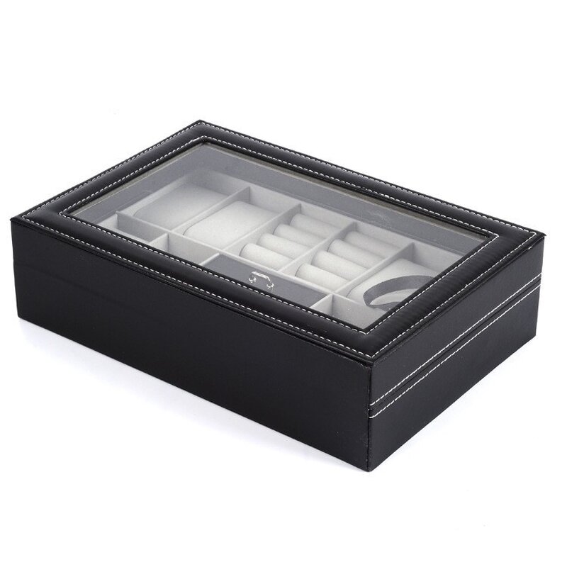 Watch Jewelry Box Manufacturer - Hot Sale 8+2 Slot Multifunctional PU Leather