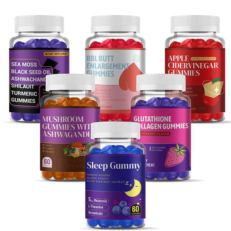 Vitamin Immunity Gummies Manufacturer - Free Samples Bear Shape Mushroom Focus