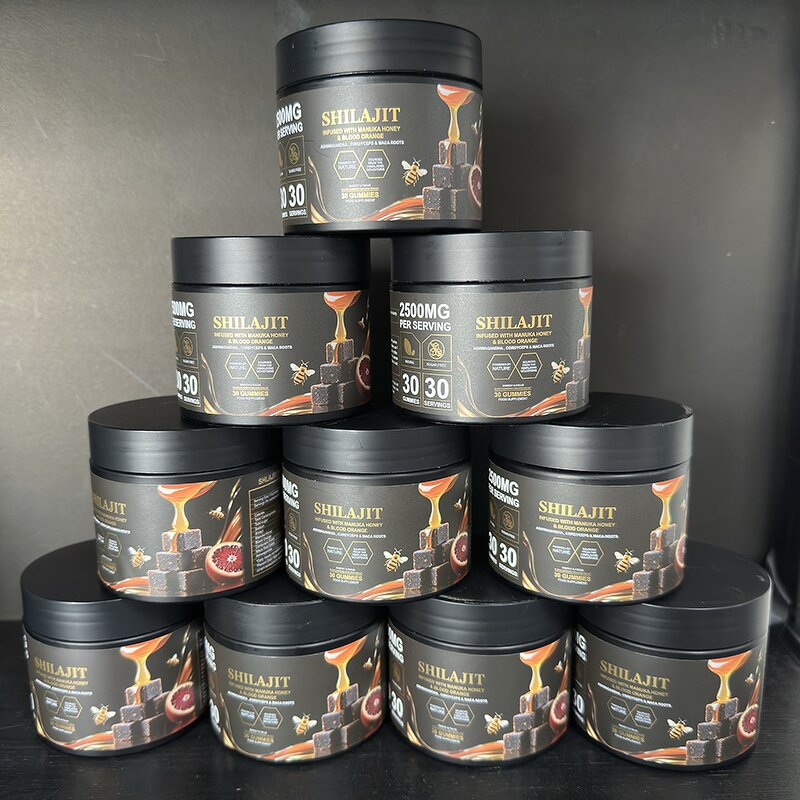 4 in 1 Shilajit Gummies Factory - Wholesale Ashwagandha Cordyceps Maca Roots