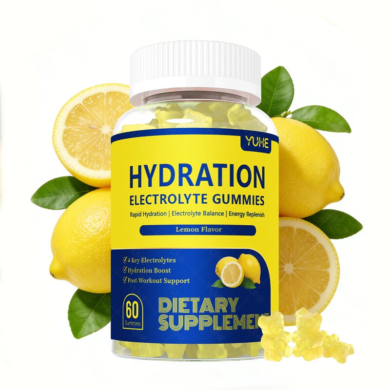 Lemon Electrolyte Gummies Manufacturer - Private Label Bear Shaped Vitamins Magnesium