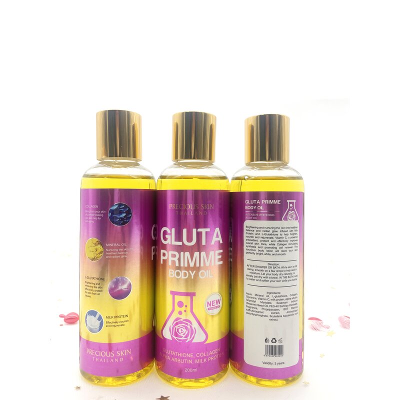 Whitening Body Oil Manufacturer - Gluta Primme Effective