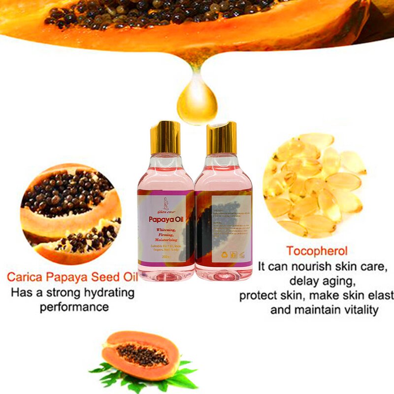 Papaya Oil Manufacturer - Whitening Firming Moisturizing