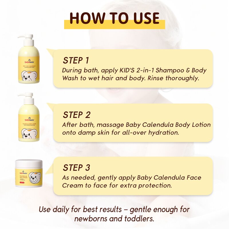 Baby Shampoo Manufacturer - Sulfate Free Calendula