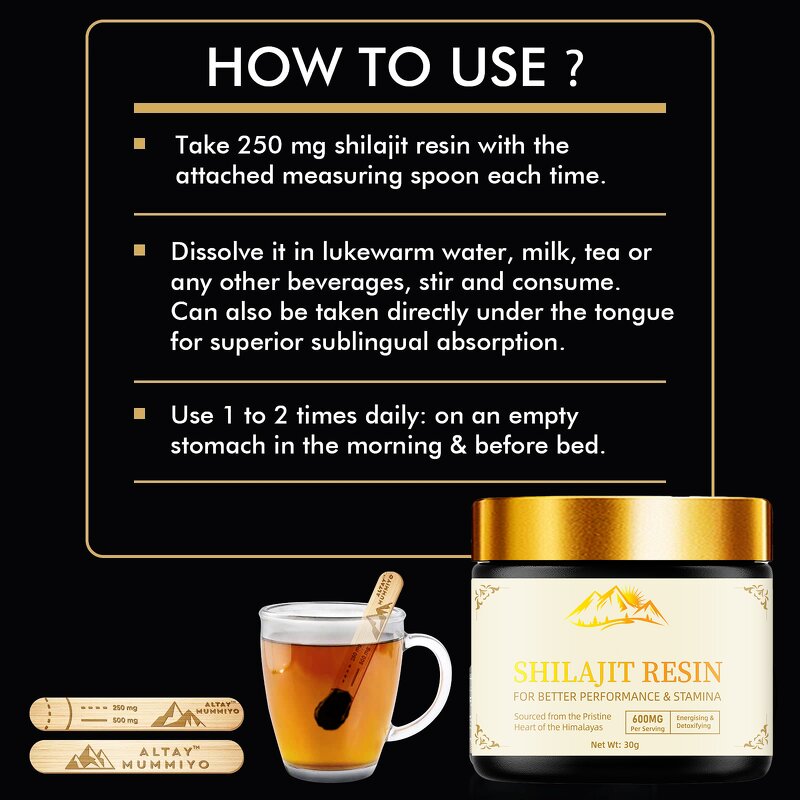 Shilajit Supplement Gel Manufacturer - Siberian 85+