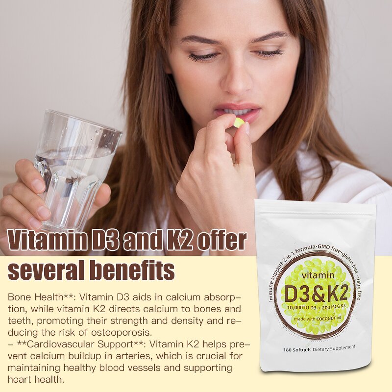 Vitamin Softgel Manufacturer - OEM D3 K2 Coconut