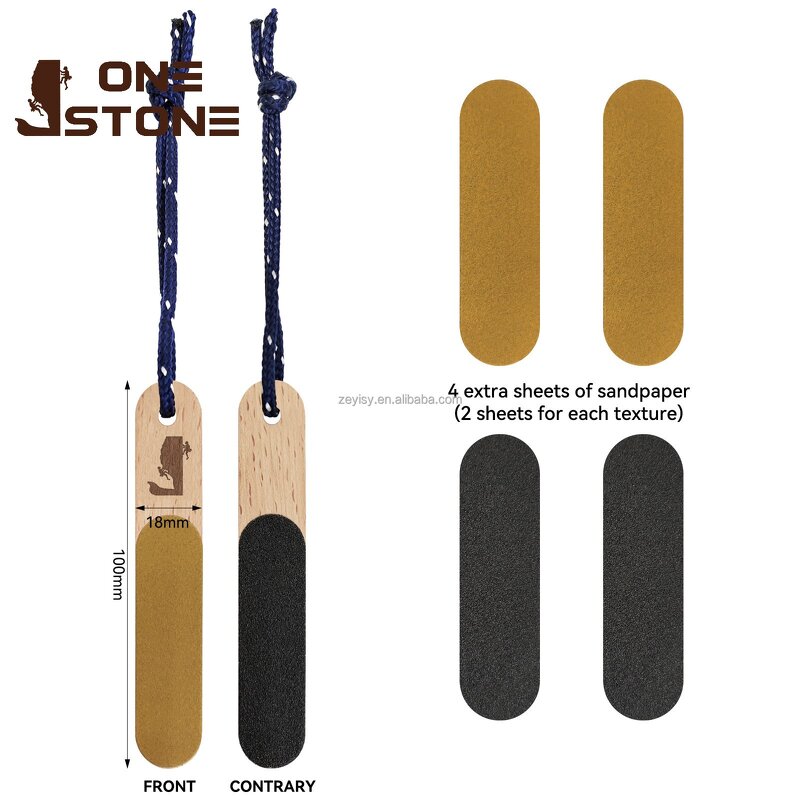 Wooden Hand Finger File Supplier - Double Sided for Climbers Camping