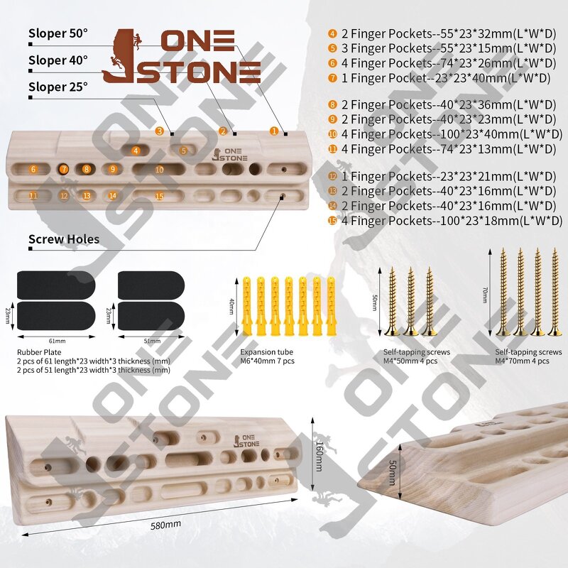Wooden Rock Climbing Grip Trainer Factory - Indoor Hand Exerciser