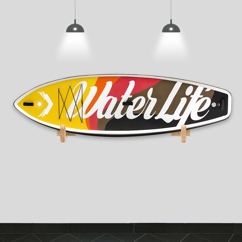 Surfboard Rack Manufacturer - Beech Wood PVC Wall Mounted Beginner