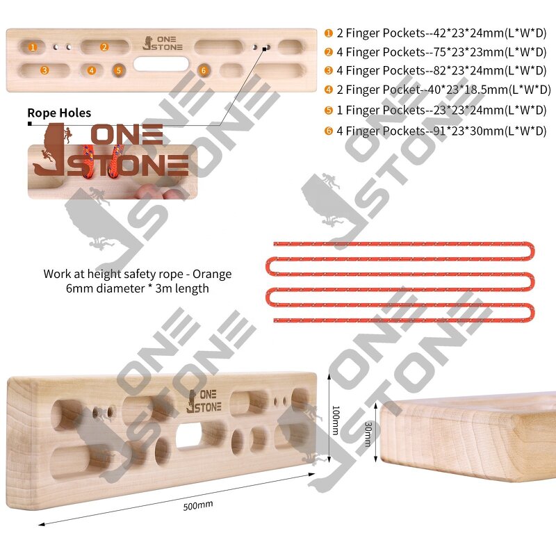 Wooden Climbing Hangboard Manufacturer - Portable Outdoor Finger Training