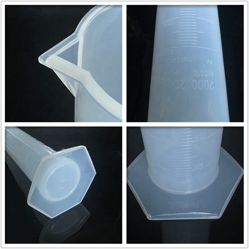 PP Measuring Cylinder Factory - White Scale 10-1000ml Capacity